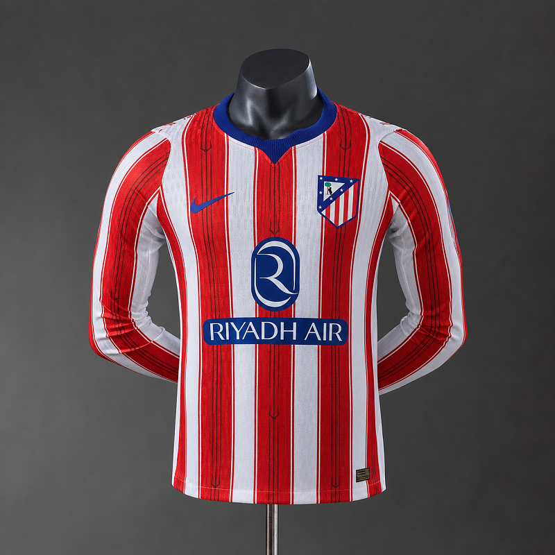 Atletico Madrid 26/27 Home Player Version Long Sleeve Jersey S-3XL